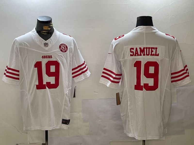 Men San Francisco 49ers #19 Samuel White three generations 2024 Nike Limited NFL Jersey style 8->san francisco 49ers->NFL Jersey